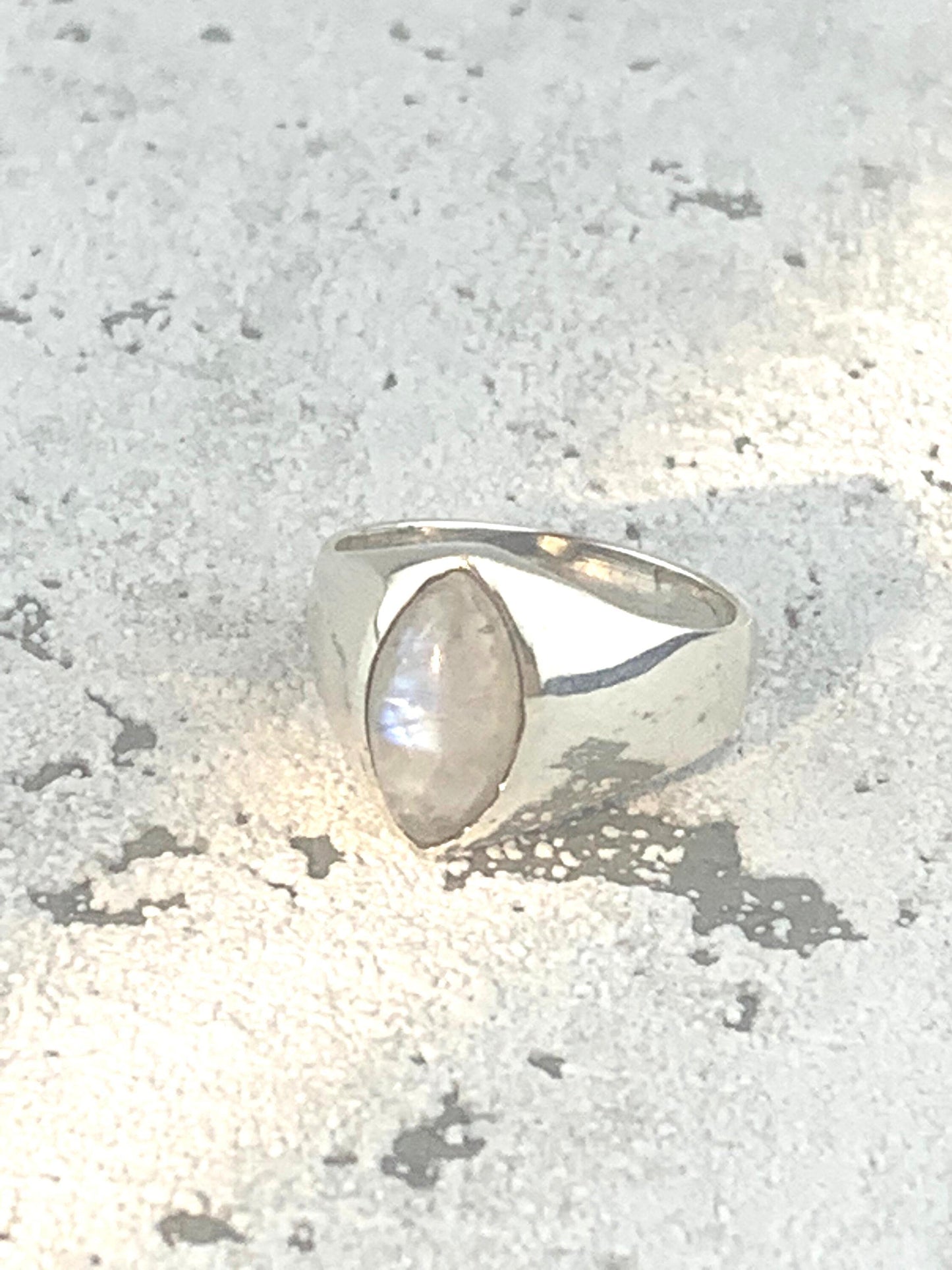 Silberring mir Mondstein, Mondstein Ring, 925 Siberring