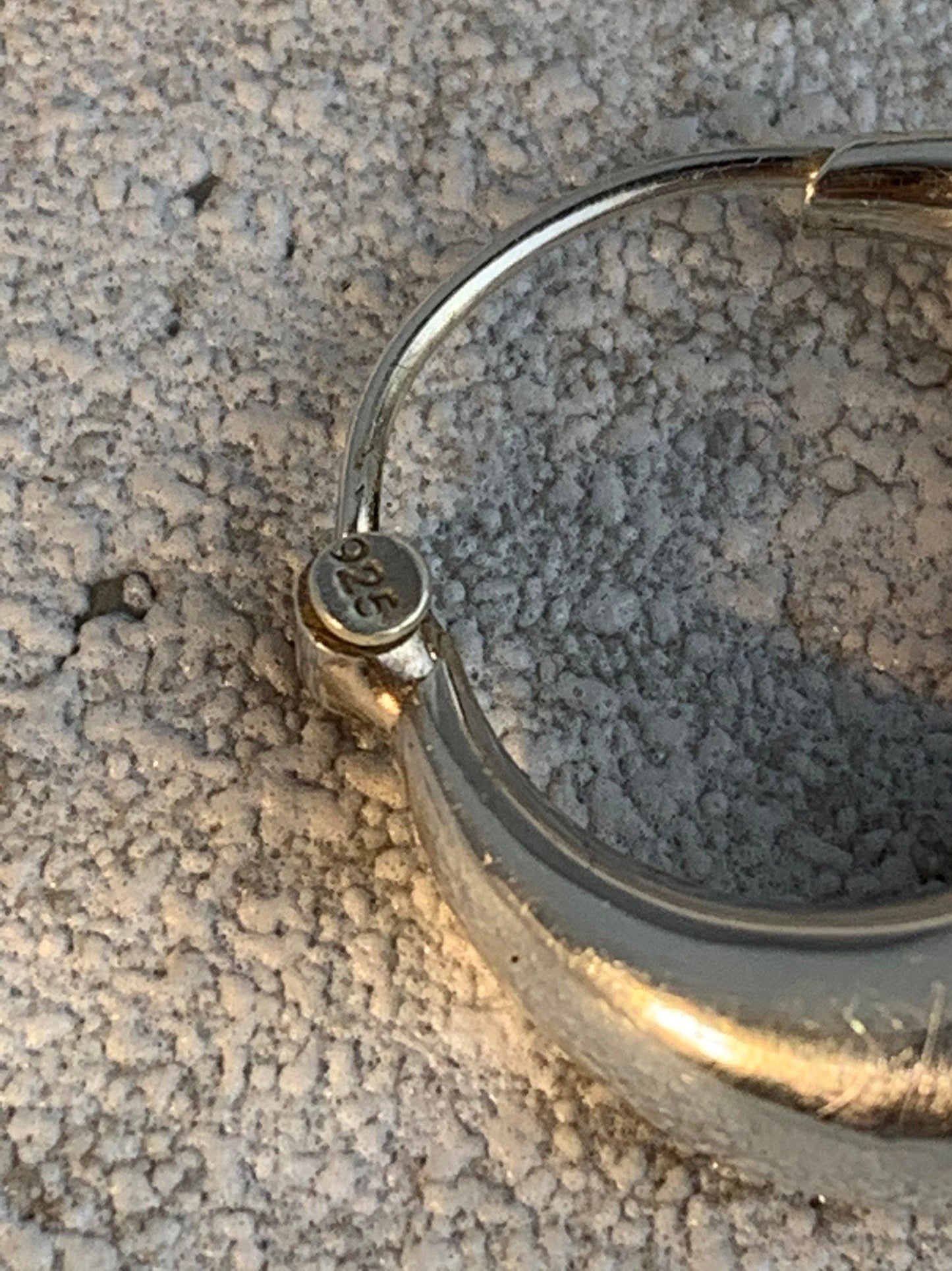 Kleine Chunky Creolen aus Silber, Creolen 925 Sterling Silber