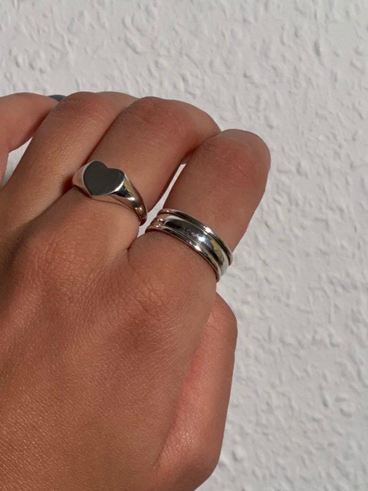 925 Sterling Silber Meditationsring