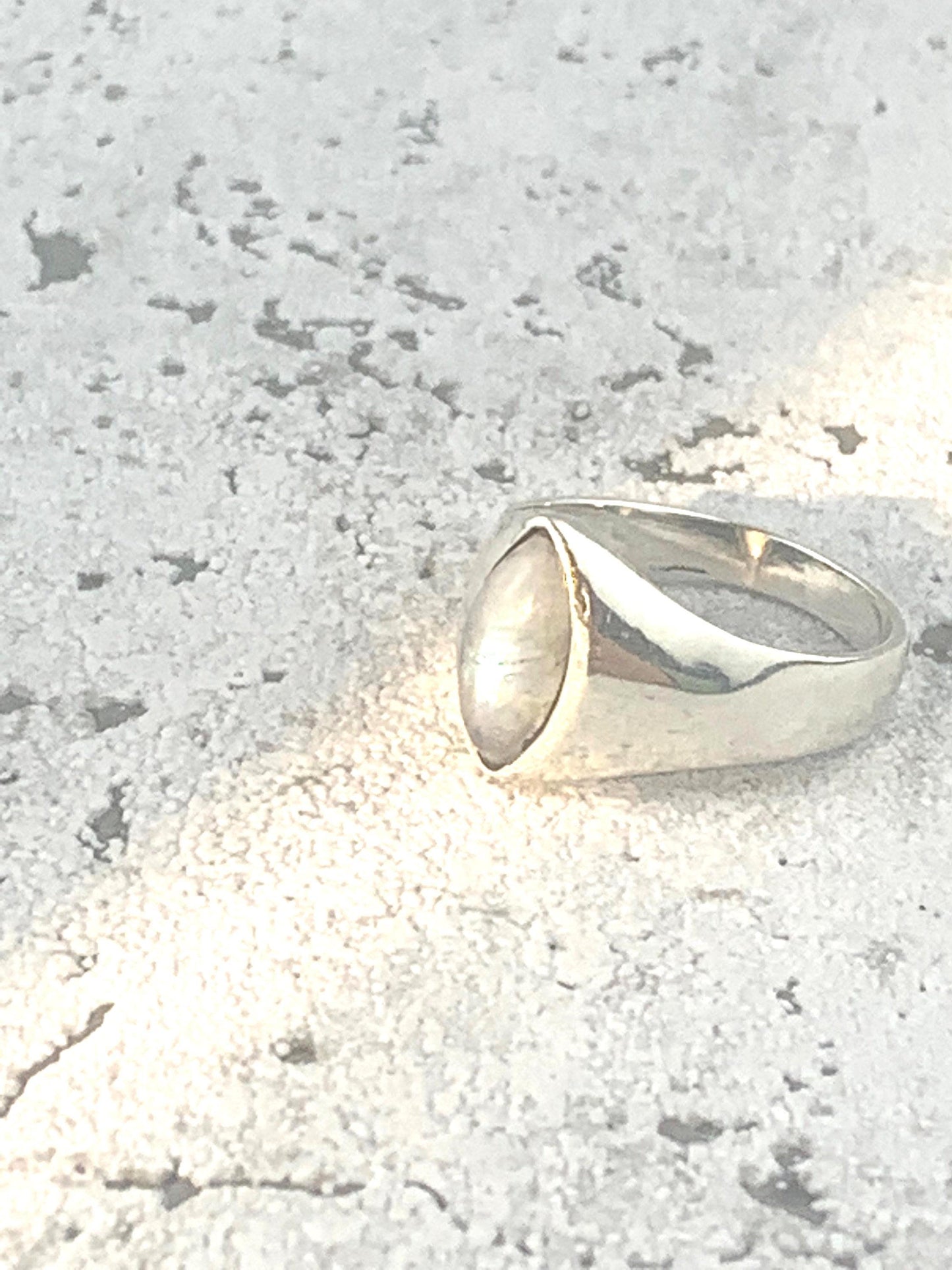 Silberring mir Mondstein, Mondstein Ring, 925 Siberring