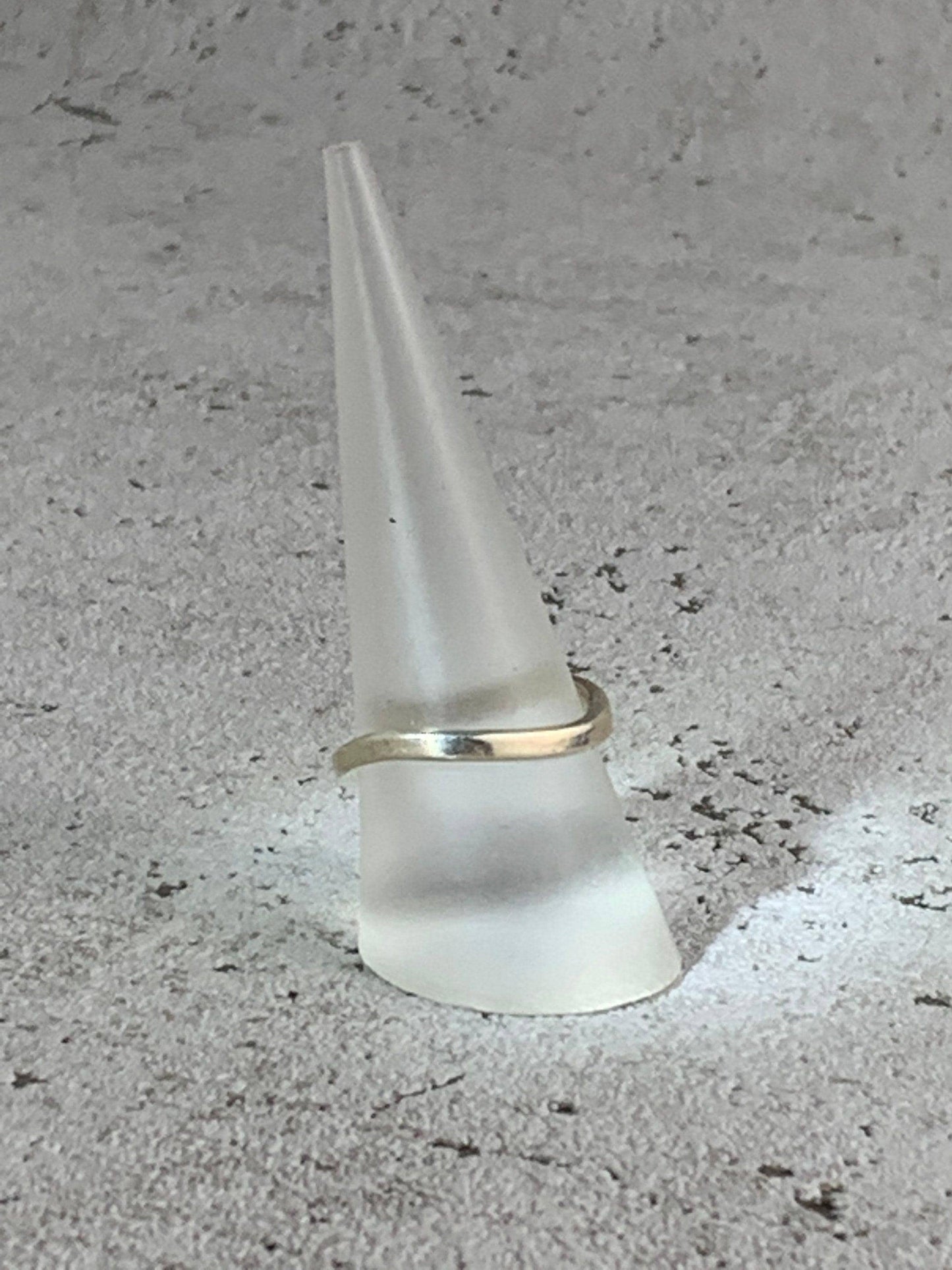 Minimalistischer Silberring, 952 Sterling Silber