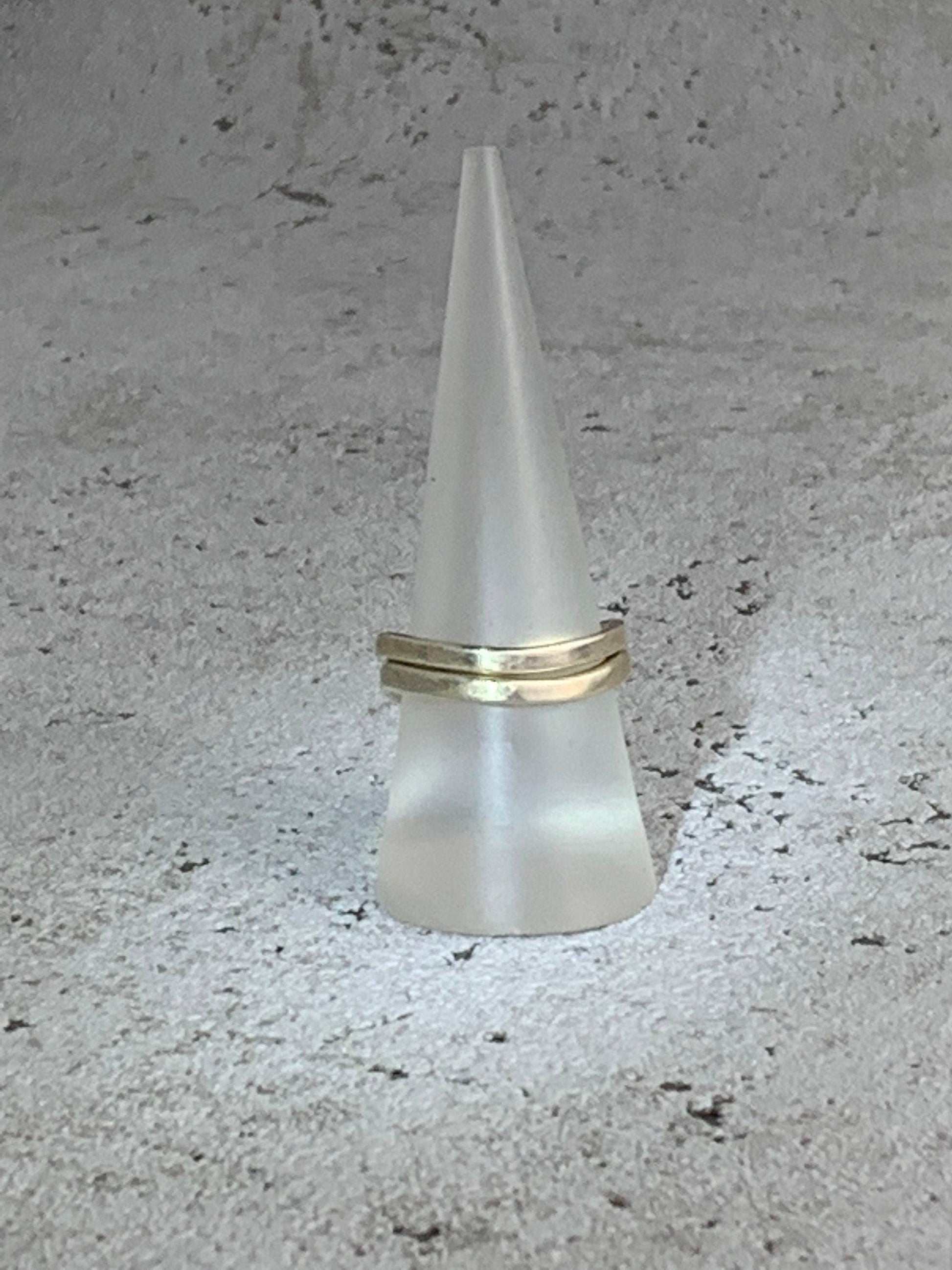 Minimalistischer Silberring, 952 Sterling Silber