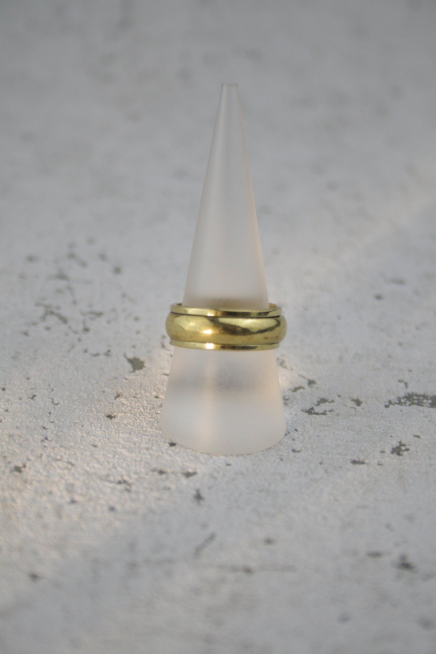 Meditationsring, Messingring, Schlichter Ring -RC1