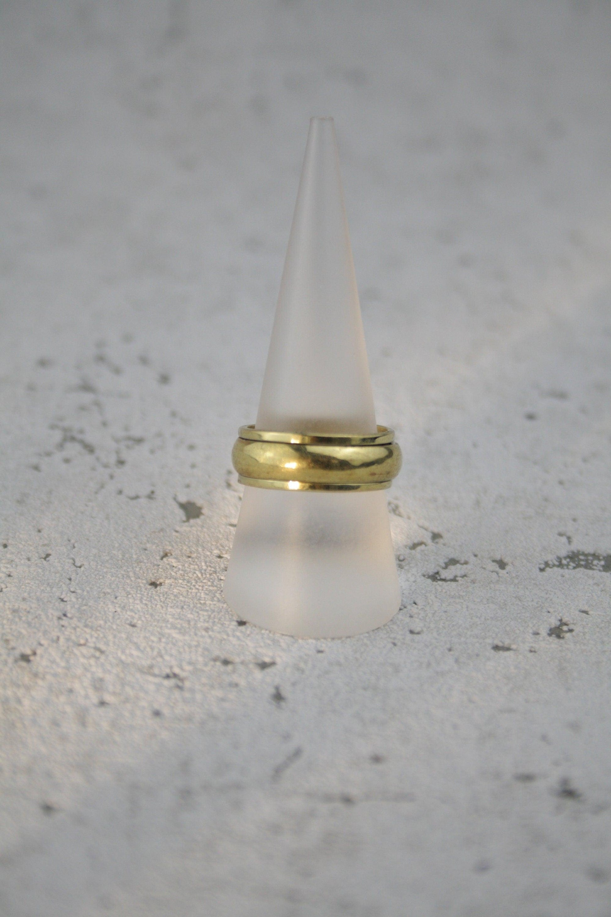 Meditationsring, Messingring, Schlichter Ring -RC1
