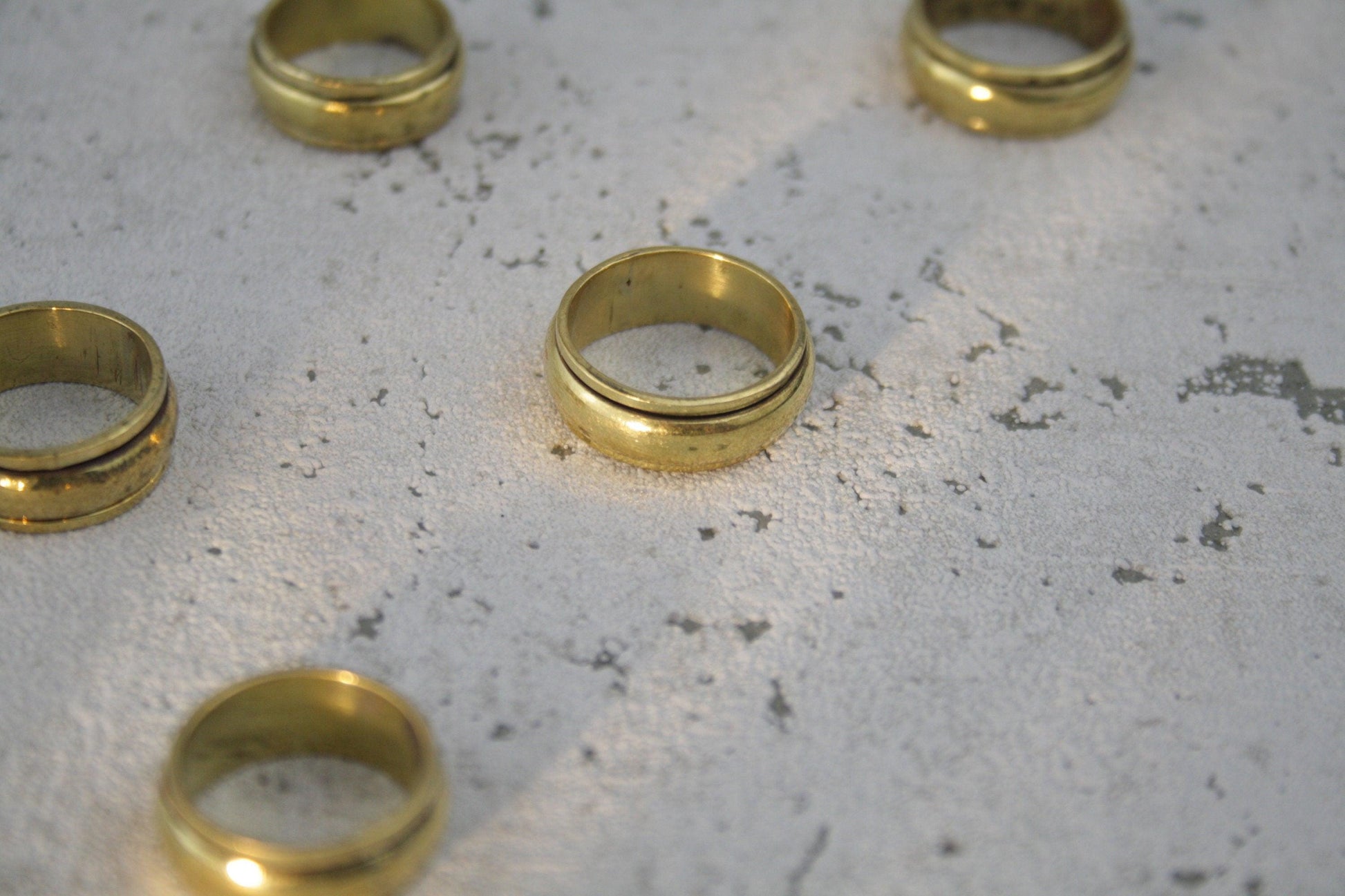 Meditationsring, Messingring, Schlichter Ring -RC1