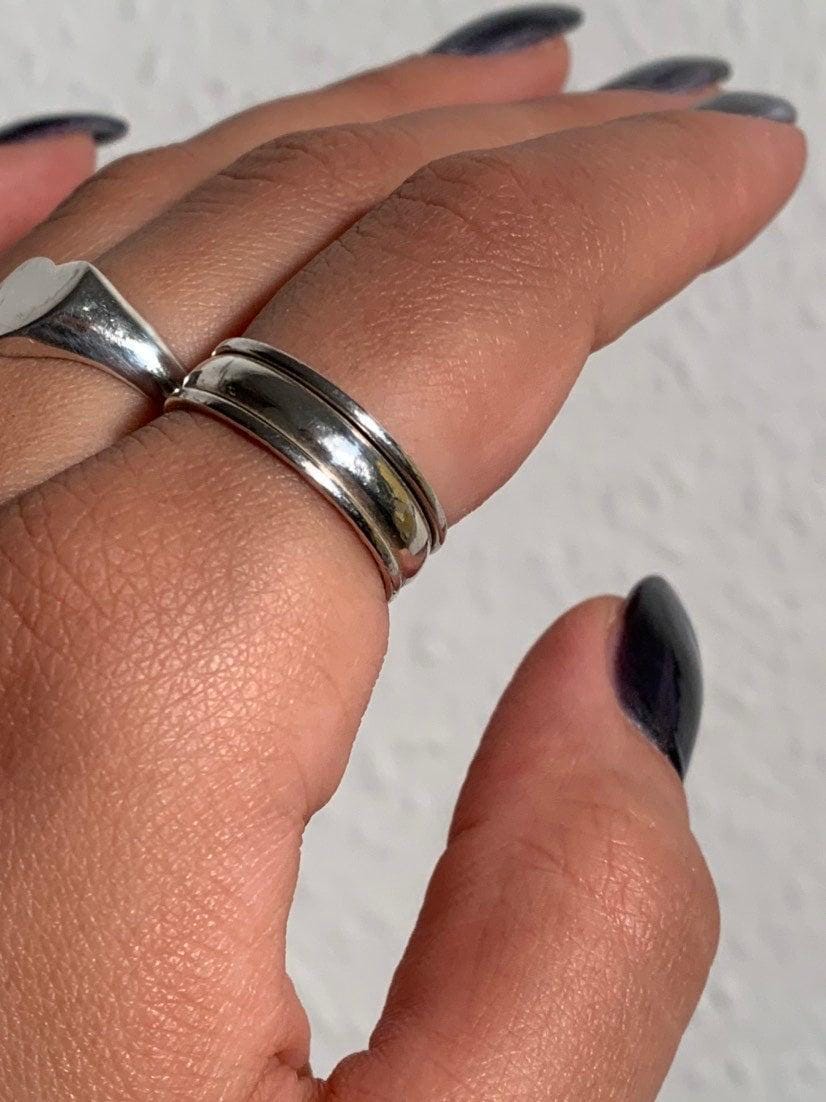 925 Sterling Silber Meditationsring