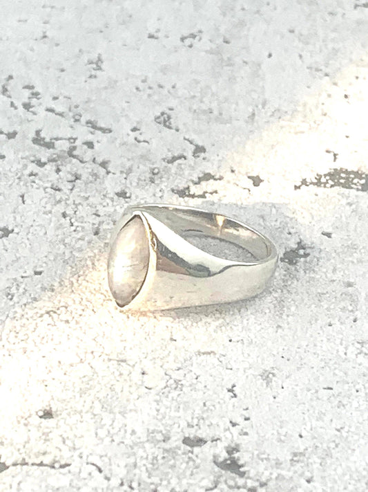 Silberring mir Mondstein, Mondstein Ring, 925 Siberring