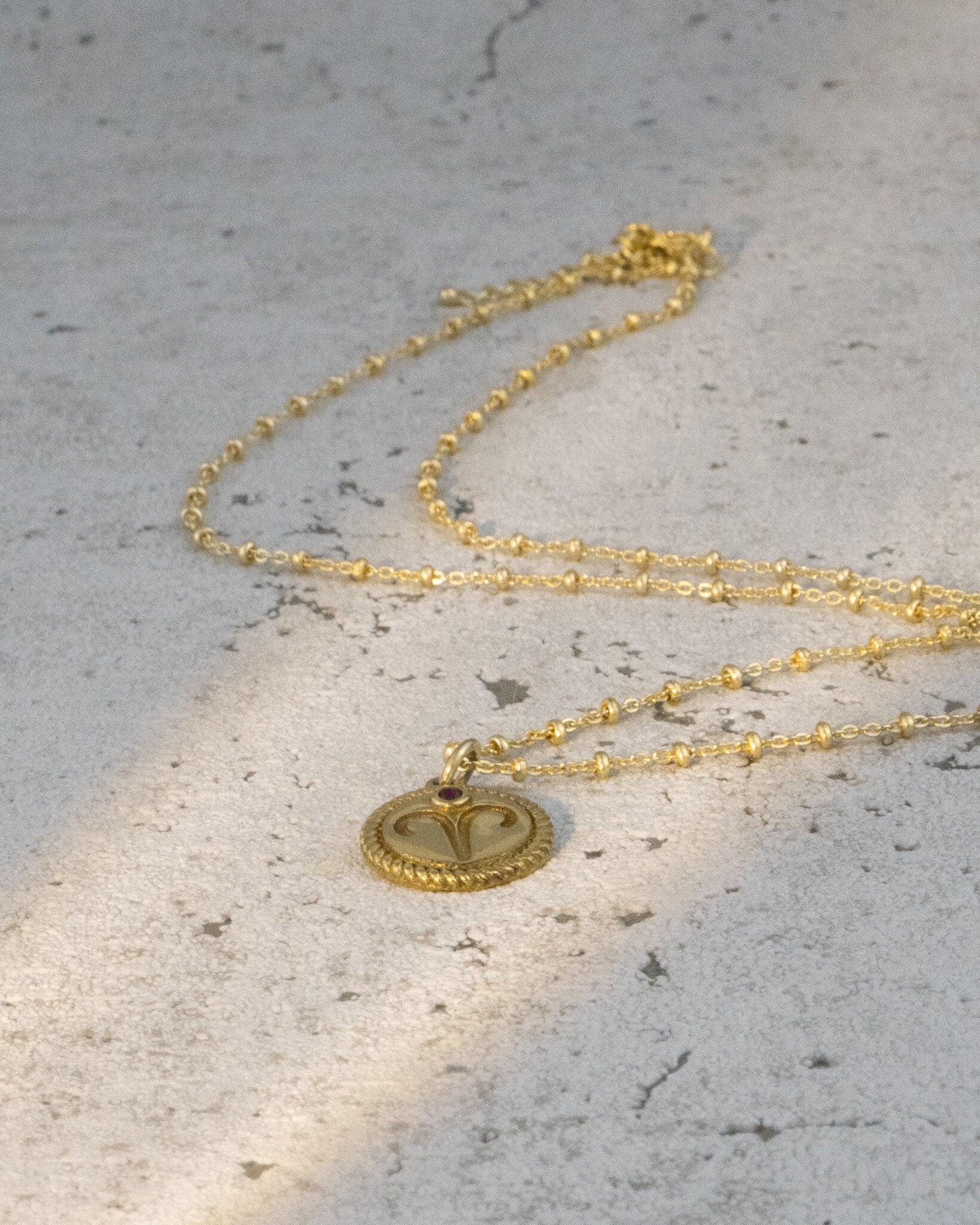 Amulett Widder, Kette Sternzeichen Widder