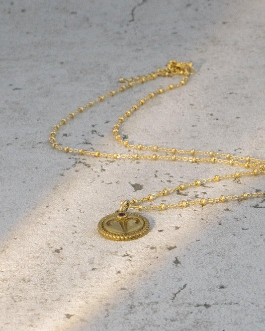 Amulett Widder, Kette Sternzeichen Widder