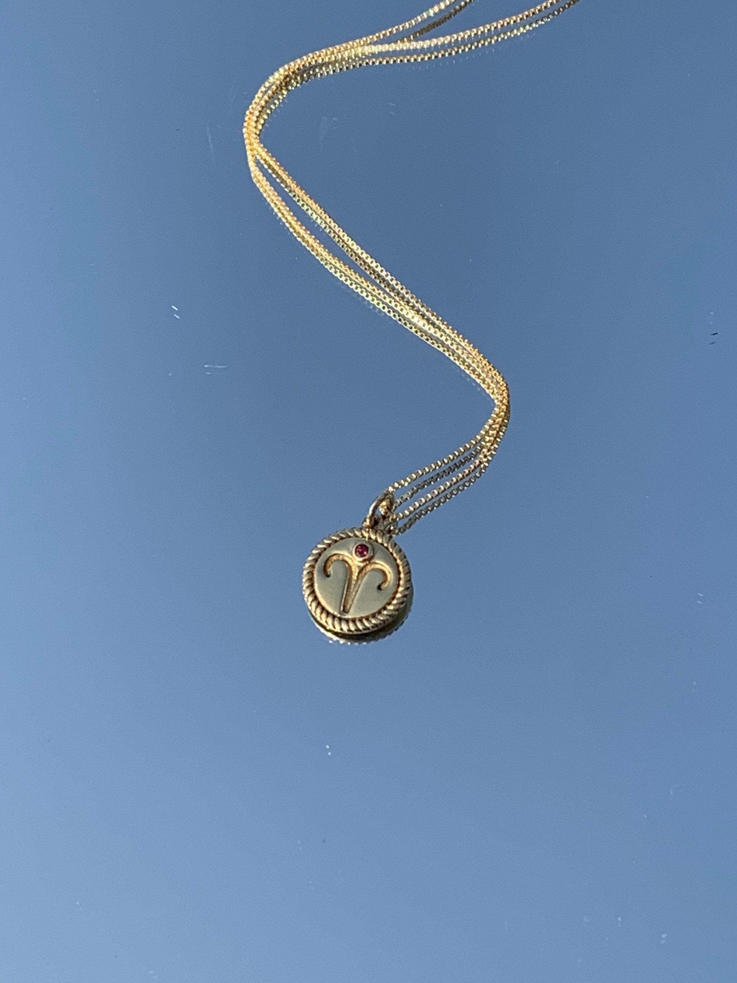 Amulett Widder, Kette Sternzeichen Widder