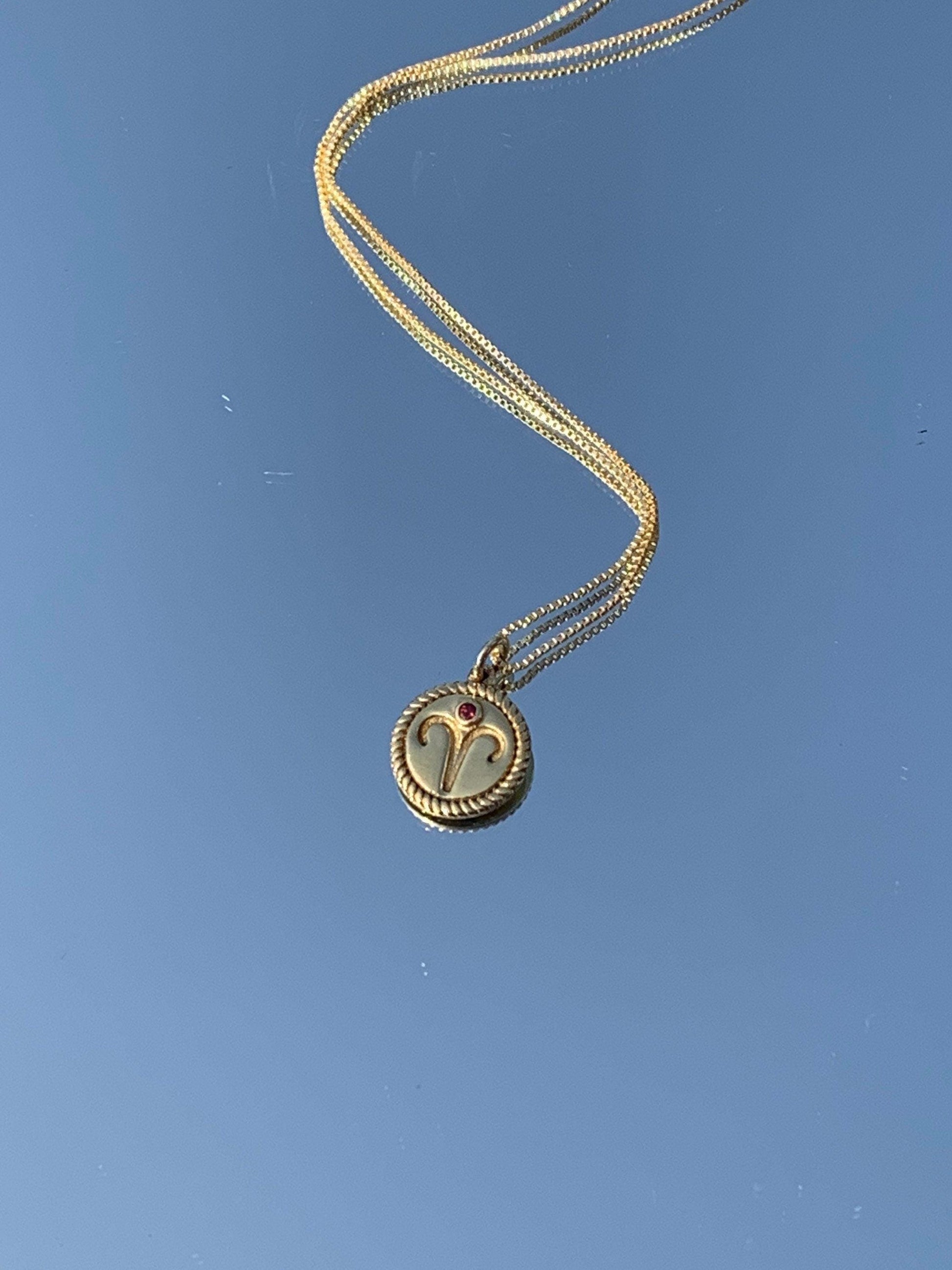 Amulett Widder, Kette Sternzeichen Widder