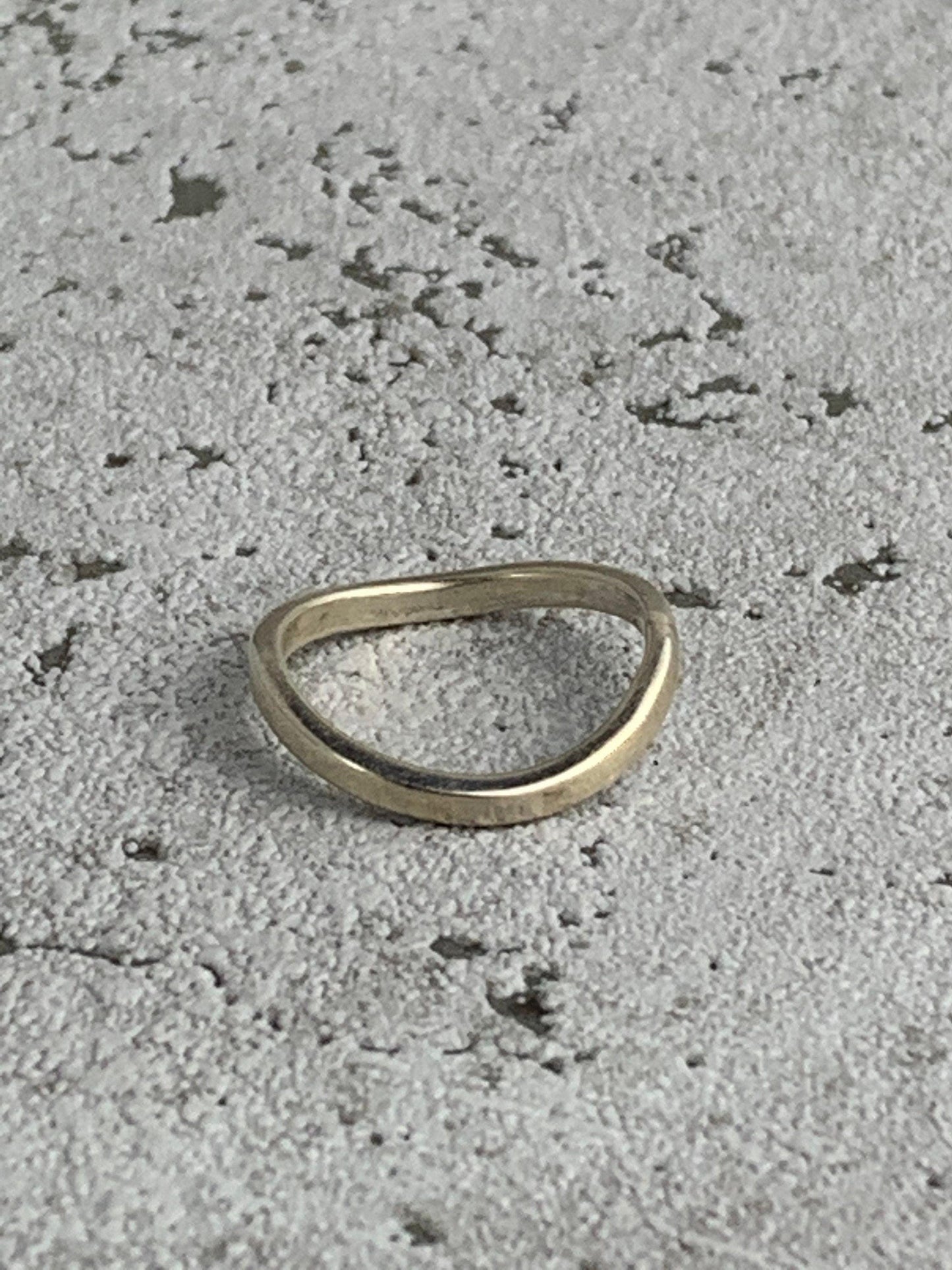 Minimalistischer Silberring, 952 Sterling Silber