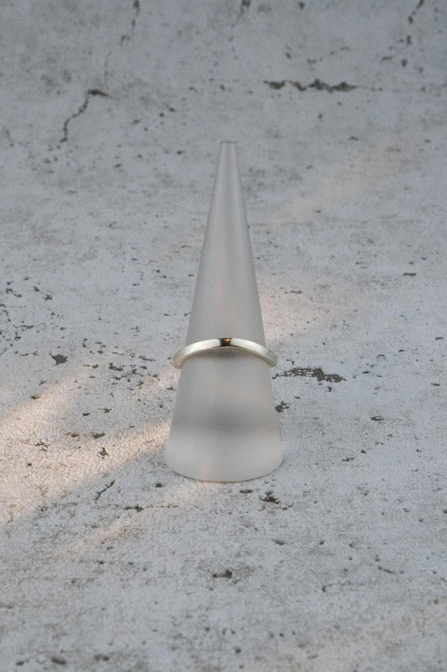 Minimalistischer Silberring, 952 Sterling Silber
