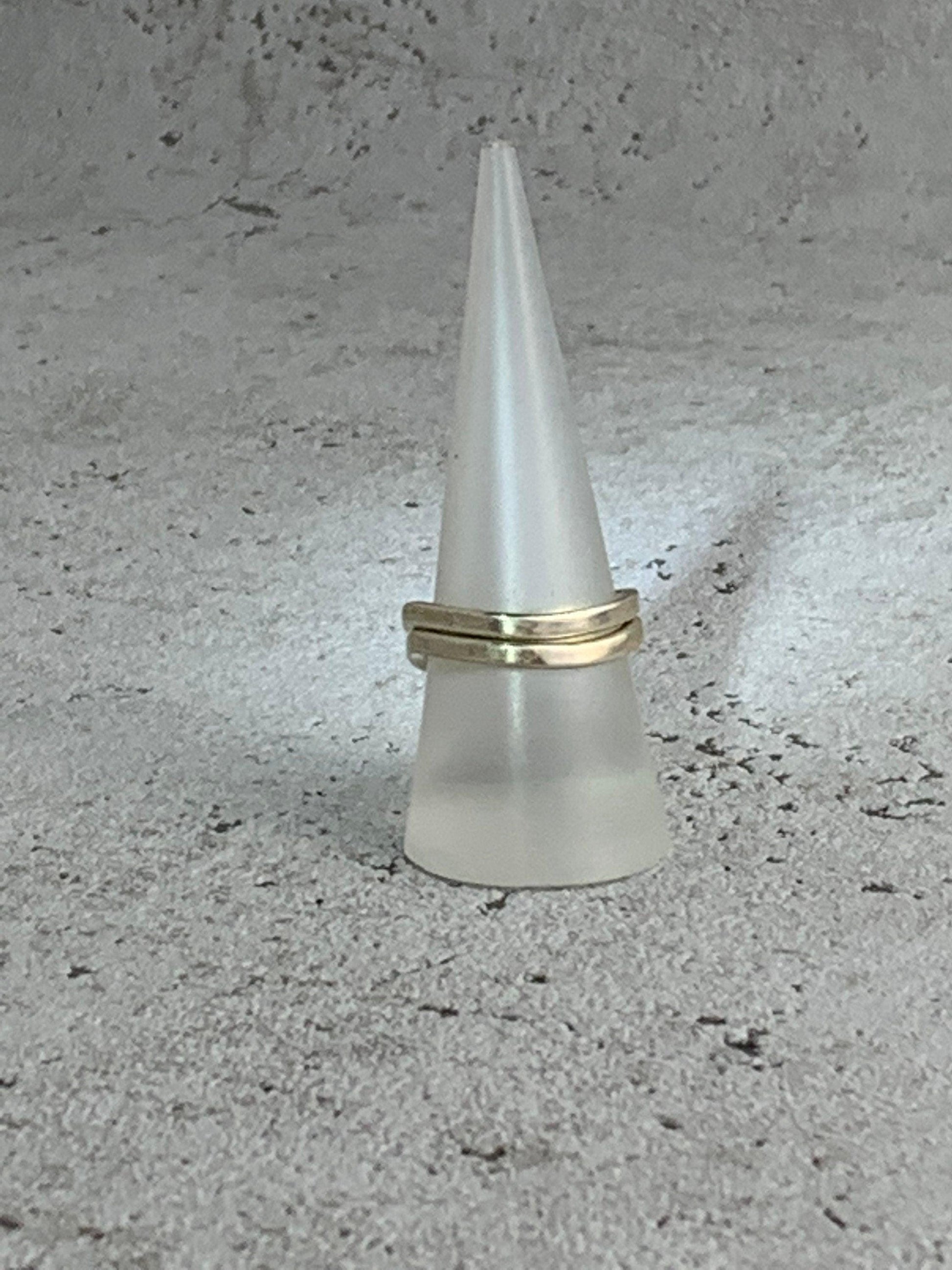 Minimalistischer Silberring, 952 Sterling Silber