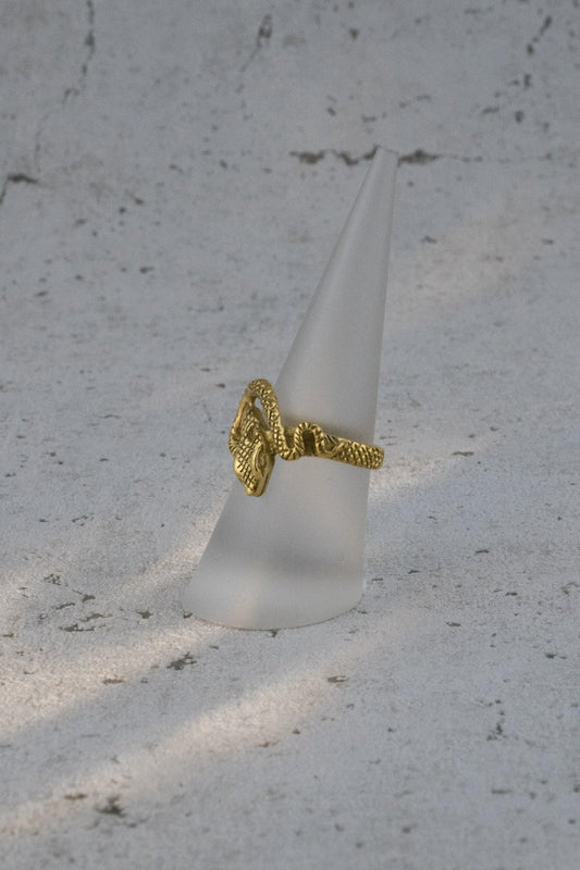Schlangenring aus messing