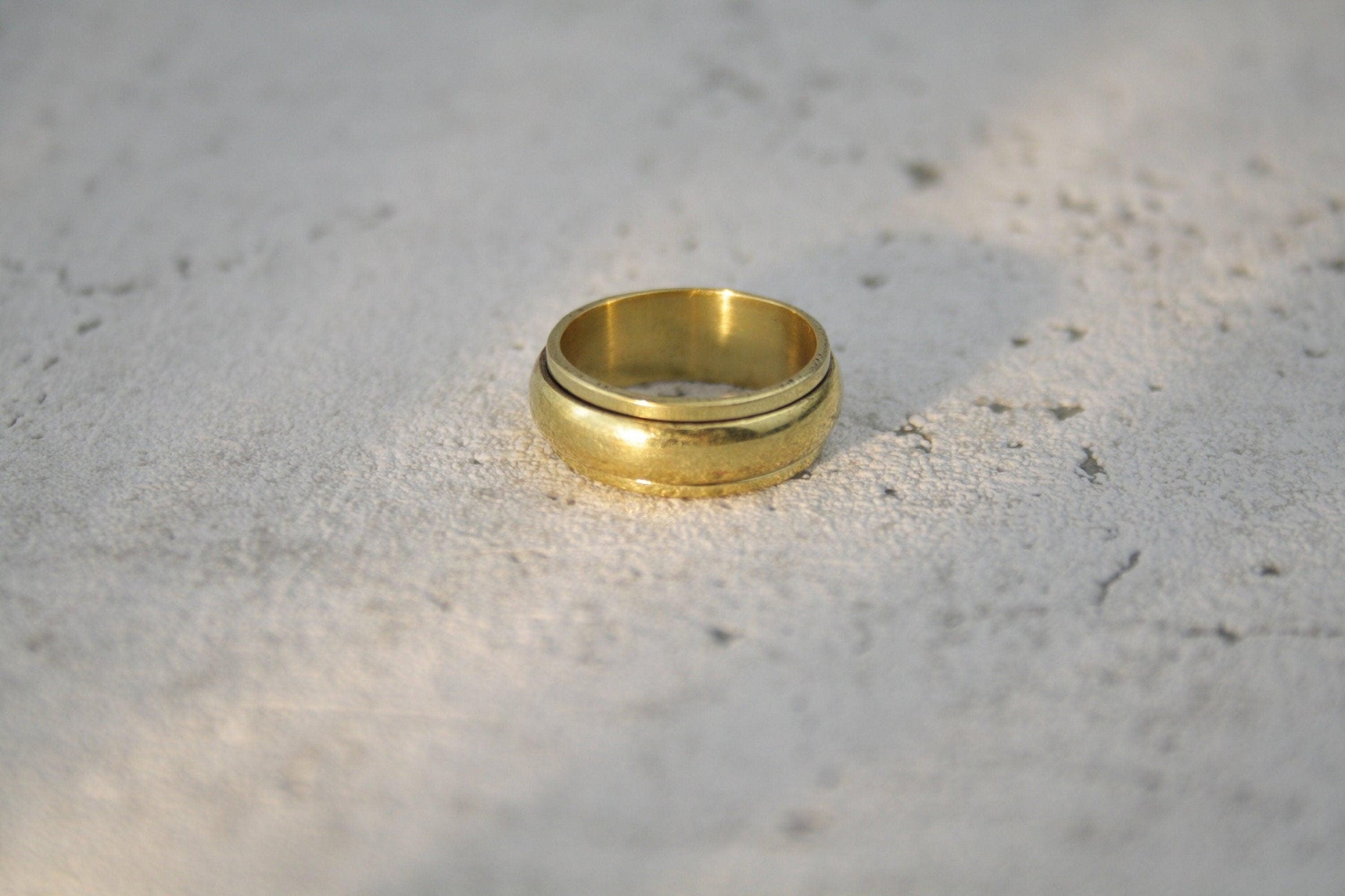 Meditationsring, Messingring, Schlichter Ring -RC1