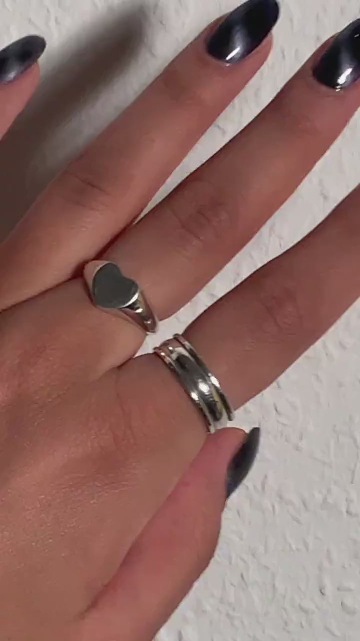 925 Sterling Silber Meditationsring